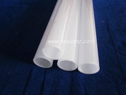 Opaque quartz glass pipe/milky white quartz parts