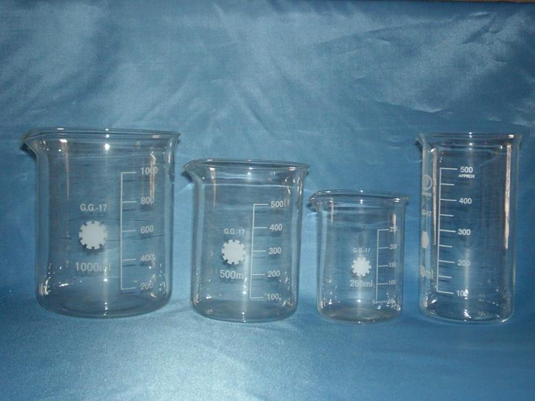 Laboratory quartz beaker graduated glass beaker