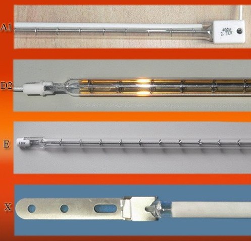 Radiation resistance glass heating lamp,reflective coating infrared heating lamp