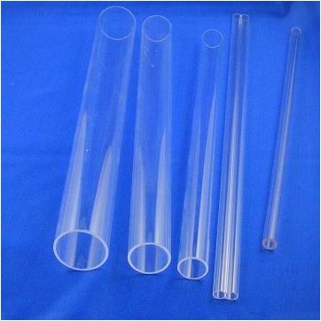 Tubing clear fused glass/clear transparent UV filter quartz tube